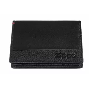 Визитница Zippo Nappa Black модель 2.006.024 — компактный кожаный держатель для карт