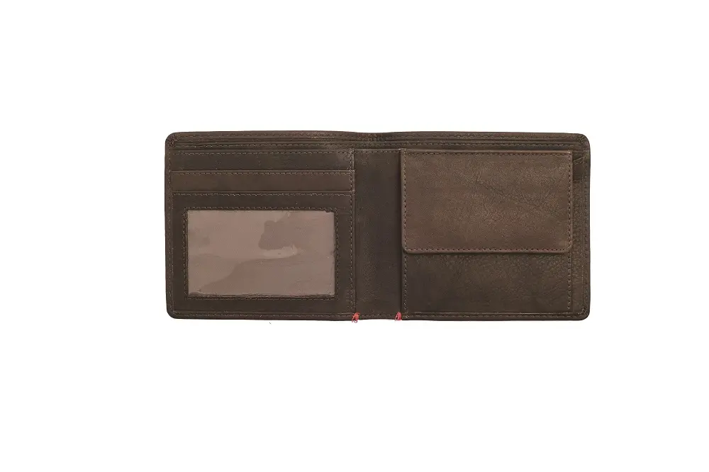 Maks Zippo bi-fold Mocha āda, kompakts