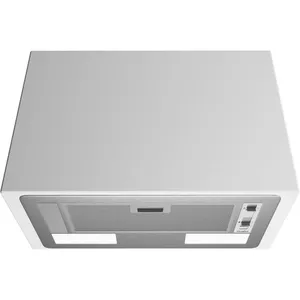 Built-in extractor WHIRLPOOL WCT 64 FLS X — 534 mm width, 332 m³/h, aluminium grease filter, LED, stainless steel