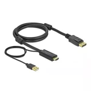 Кабель HDMI to DisplayPort DeLOCK 85963 4K 30 Hz 1 м
