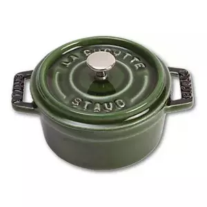 Single pan Staub Minis 10 cm Green Cast Iron 700 g