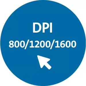 Trīs DPI iestatījumi