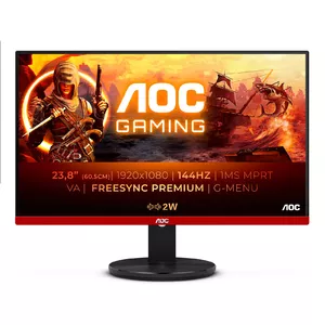 AOC 90 Series G2490VXA 23.8-inch Full HD VA LED Monitor, 1ms Response Time, 1920 x 1080 Resolution, Black and Red