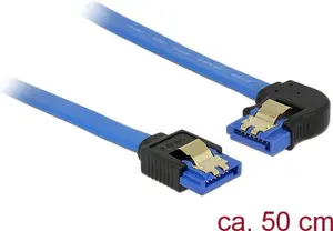 SATA кабель DeLOCK 84985 0.5м SATA 7-pin черный синий
