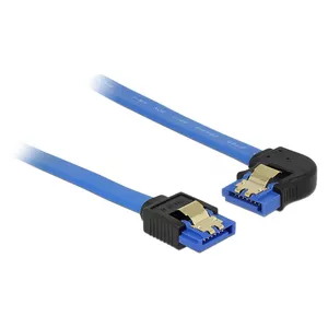 SATA кабель DeLOCK 84982 0.1м SATA 7-pin черный синий