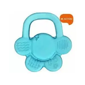 Прорезыватель baby ono Art. 1018 Blue — мягкая жевательная игрушка для младенца, помощь при прорезывании