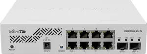 Коммутатор MikroTik CSS610-8G-2S+IN — 8x Gigabit RJ-45, 2x SFP+ 10G, PoE, питание 12–57В