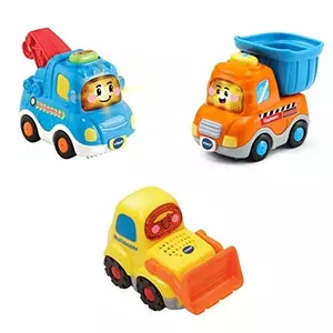 Toy vehicle set VTech Tut Tut Baby Speedster – 3 construction site vehicles, push-and-go preschool toys
