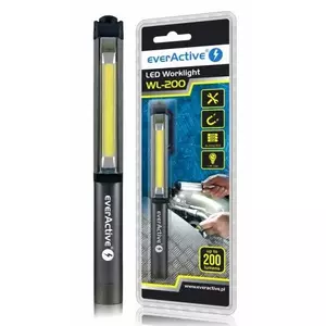 Перезаряжаемая LED рабочая лампа everActive WL-200 COB 200 люмен