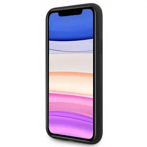 Phone cover GUESS Croco Cover for Apple iPhone 11 — Black