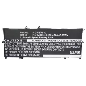Аккумулятор CoreParts Sony SVF14N16CW SVF14N26CW SVF15N13CW SVF15N18PW VAIO Fit 14A VAIO Fit 15