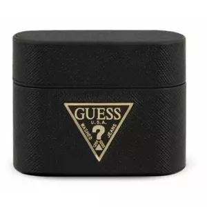 Austiņu maciņš GUESS GUACAPVSATMLBK Saffiano priekš AirPods Pro melns