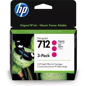 Kārtridžs HP 712 3-pack 29-ml Magenta