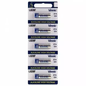 Alkaline 27A Battery Vinnic L828 — 1 pack, 12V, compact cylindrical battery