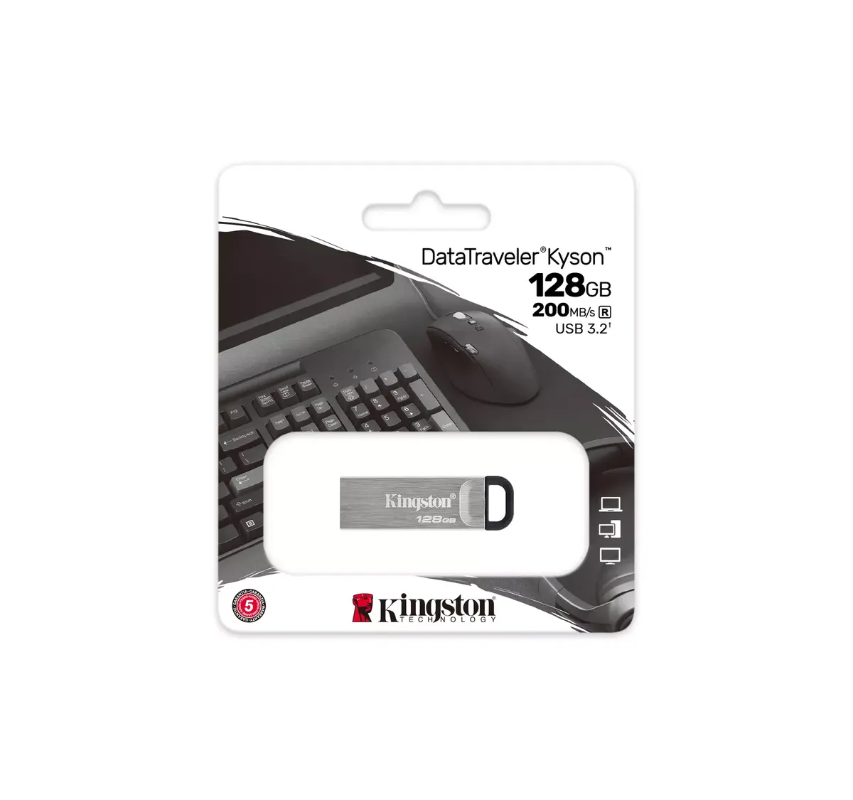 USB zibatmiņa Kingston 128GB DataTraveler Kyson Photo 4