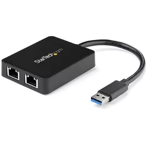 Адаптер Ethernet StarTech.com USB 3.0 Dual Port Gigabit USB32000SPT