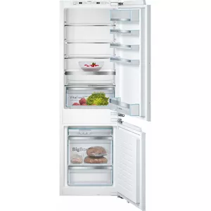 Built-in fridge-freezer Bosch Serie 6 KIS86AFE0, 266 L total, 192 L fridge, 74 L bottom freezer, Touch control, Reversible doors