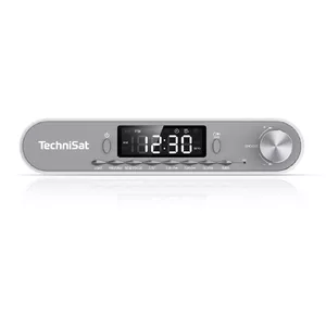 Personal Kitchen Radio TECHNISAT KitchenRadio Personal Digital — FM, 5 W, LED display, Silver/White, Battery/DC 5V