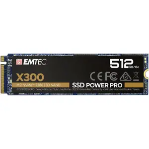 Internal M.2 2280 NVMe SSD EMTEC X300 Power Pro 2TB PCIe Gen3 x4 — 2500/2000 MB/s