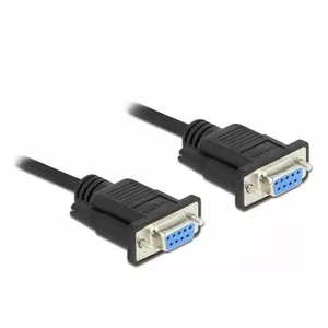 Serial Cable DeLOCK 86607 Black 5 m RS-232 Sub-D9