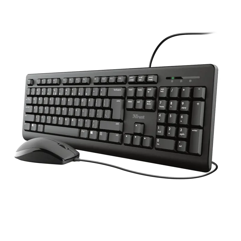 Vadu tastatūras un peles komplekts Trust