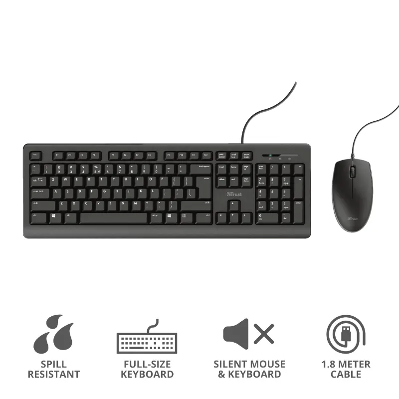 Trust Primo Keyboard and Mouse Set Photo 2