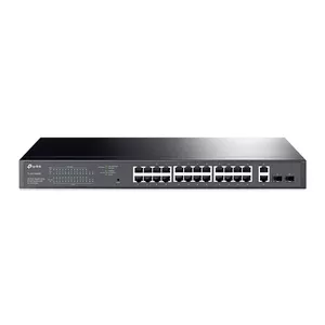 TP-Link TL-SG1428PE tīkla pārslēgs Vadīts L2 Gigabit Ethernet (10/100/1000) Power over Ethernet (PoE) 1U Melns