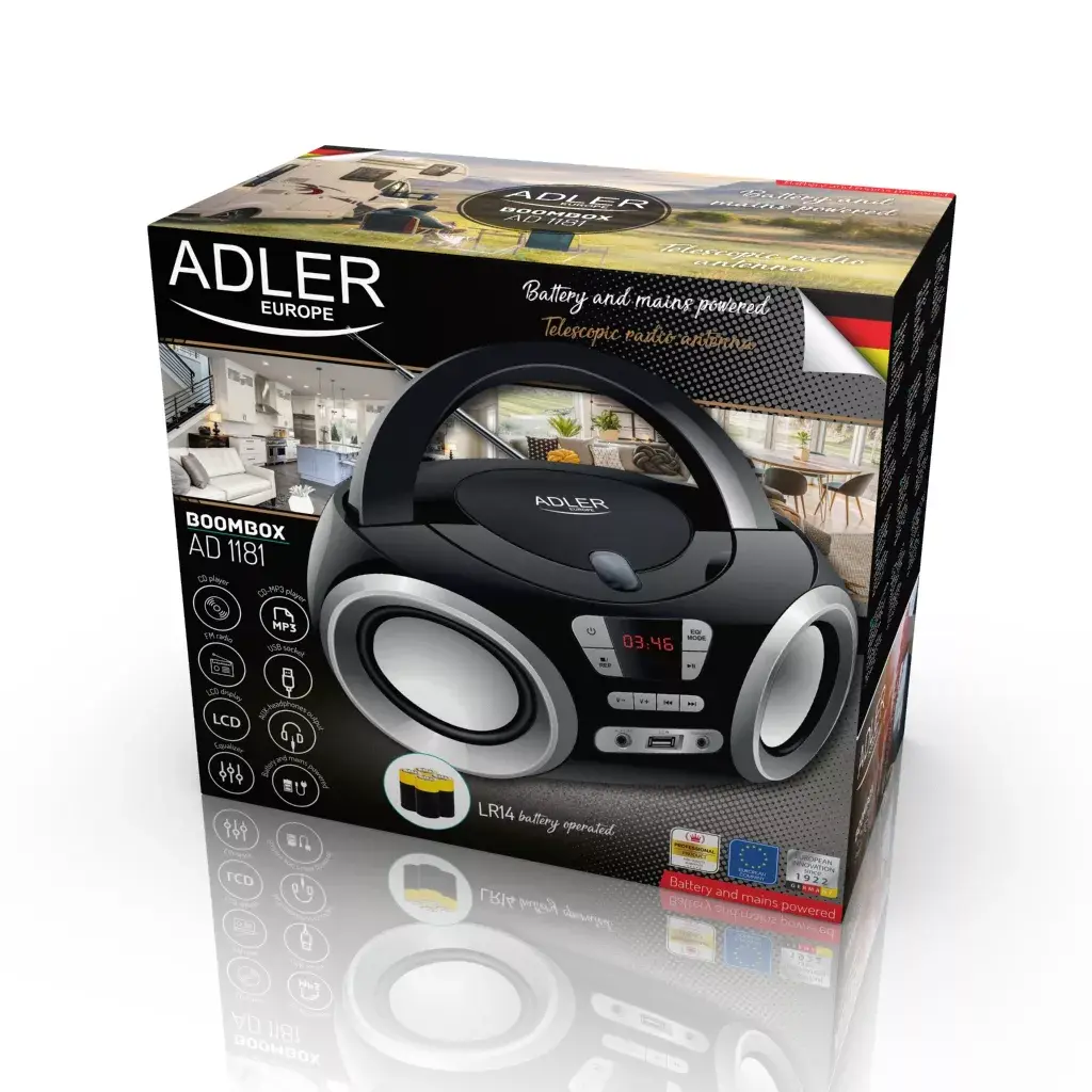 Портативный CD плеер Adler AD 1181 Photo 10