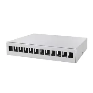 Распределительная коробка LogiLink NP0094 на 12 портов Keystone, серая