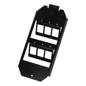 Wall plate/switch cover LogiLink NK4060 Black