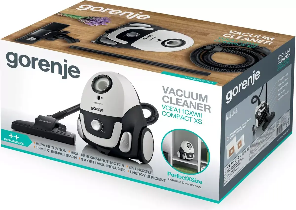 Цилиндрический пылесос Gorenje VCEA11CXWII Photo 5