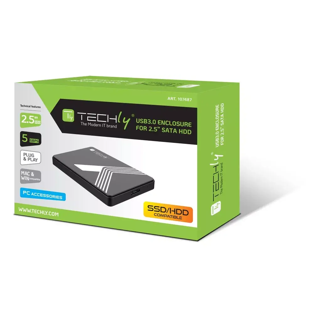 TECHLY External USB3.0 Enclosure for 2.5" SATA Photo 2
