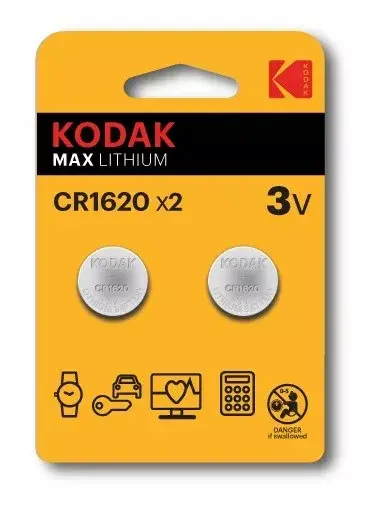Kodak CR1620 litija monētas baterija 3V Photo 2