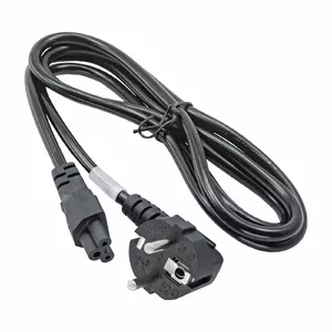 Power cord Akyga AK-NB-01C — notebook lead, CEE7/7 to IEC C5, 1.5 m, 250V/50Hz, black