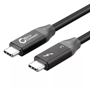 Thunderbolt cable Microconnect TB3010 1 m 40 Gbit/s Black