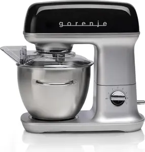 Gorenje MMC1000RLBK Pārtikas apstrādes iekārta 1000 W 4.5 L Melna Metāliska ar 7 Ātrumiem Metāla Bļodu Gaļas Mašīnu un Makaronu Gatavotāju