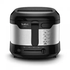 Tefal Uno FF215D Viens Atsevišķs 1600 W Dziļš taukvāris Melns, Nerūsējošs tērauds