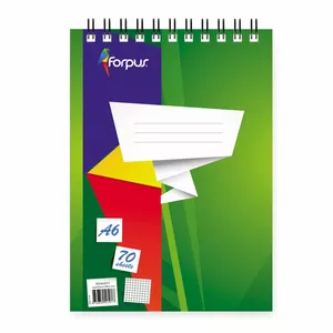 Notepad FORPUS A6 spiral-bound, 70 sheets