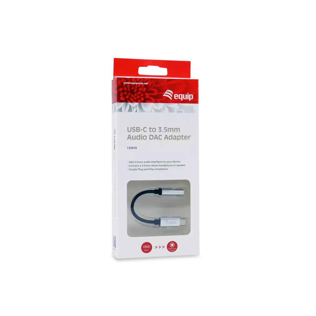 Audio DAC adapteris Equip USB-C uz 3.5mm Photo 4