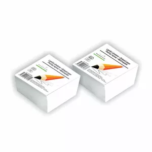 SMLT piezīmju papīrs 9×9 cm 500 lapas baltas — kvadrātveida piezīmju loksnes