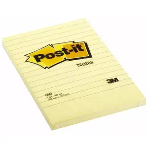 Self-adhesive label Post-It 660M Yellow 6 pc(s)