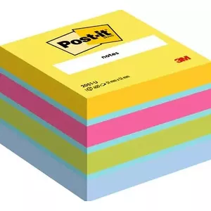 Square Note Paper Post-It 2051-U Blue Green Pink Yellow