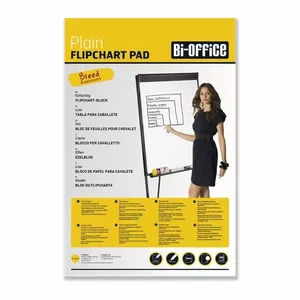 Flipchart Paper Block Bi-Office 90 x 65 cm White, 50 sheets