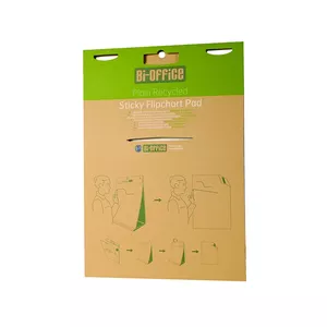Flipchart Paper Block Bi-Office 65 x 98 cm Self-adhesive, 50 sheets