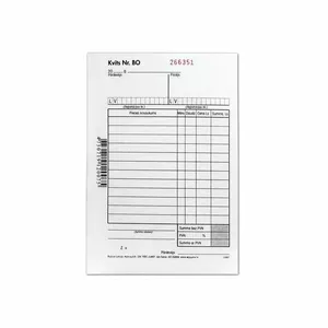 Receipt book abc jums Numbered 2-copy A6 50 sets — duplicate receipts, pre-numbered