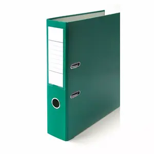 Map folder Eller Eko A4 75 mm spine, green with metal bottom edge