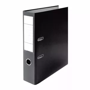Eller Map Register Eller Eko A4 50mm Black with Metal Bottom - Document Binder