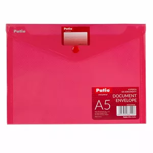 Document folder PATIO A5 polypropylene red — model 150-02877