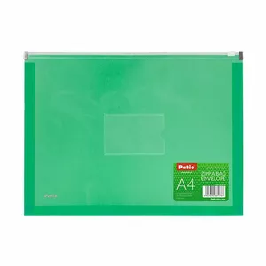 Document folder PATIO 150-03303 A4 transparent green — PVC A4 folder
