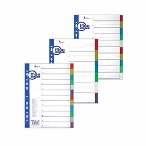 Document divider FORPUS A4 1–20 colorful, no numbers, model 150-00264